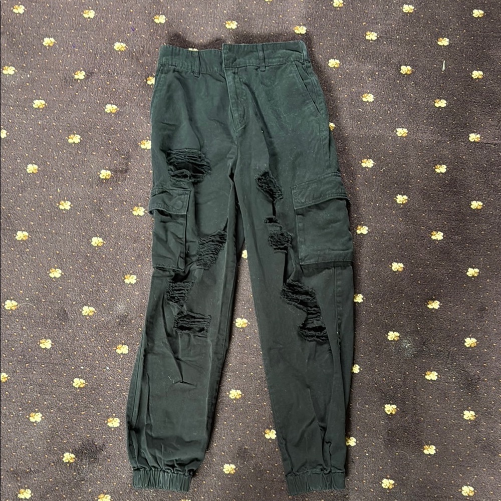Forever 21 Black Jogger Track Pants